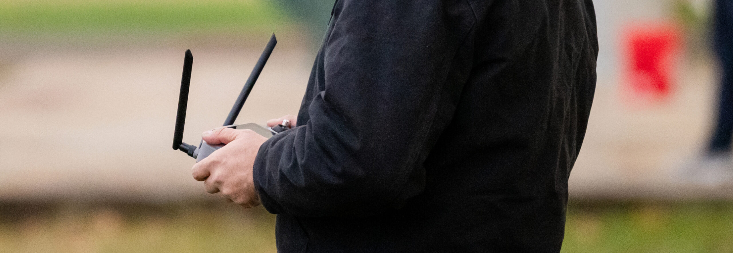 Agricultural spray drone operator